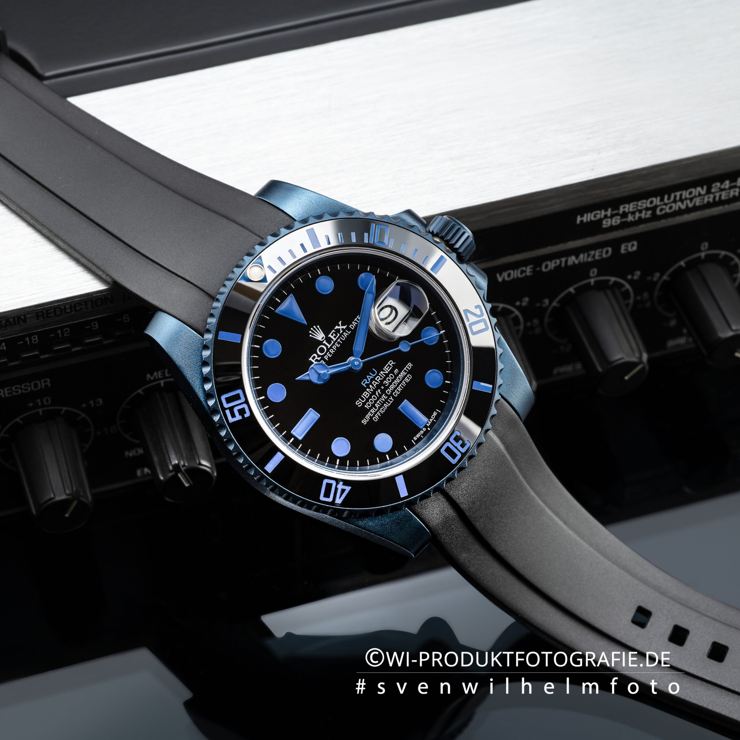 Uhrenfotograf Falk Rau Rolex Oyster Perpetual Modiefied Uhrenfotografie Professioneller Fotograf Uhren
