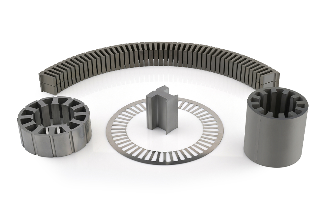 Technische Produktfotografie komplexer Metallbauteile von VACUUMSCHMELZE mit hoher Detailtiefe durch Focus Stacking